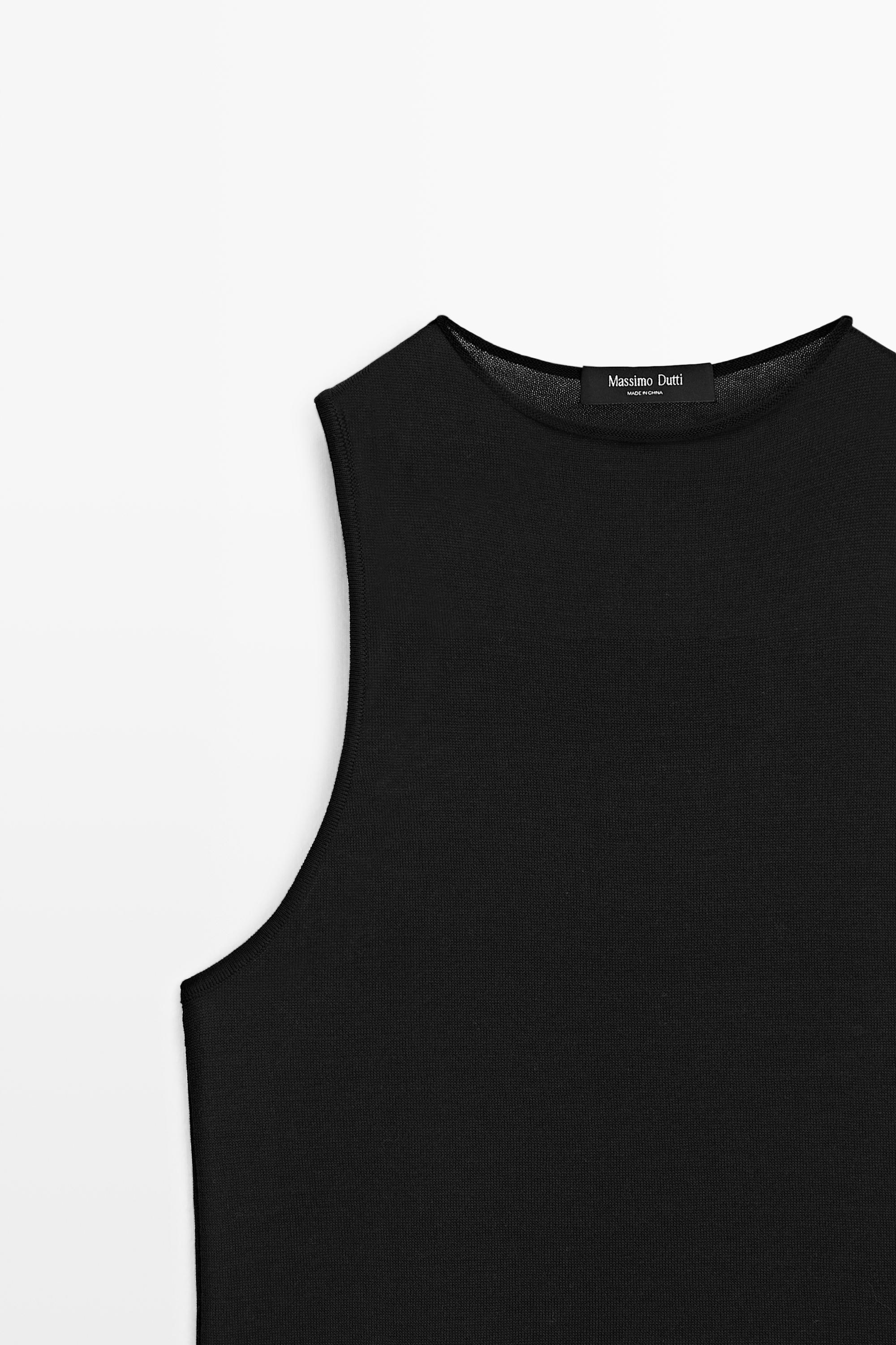 Lace detail halter top